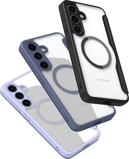 Dux Ducis Skin X Pro Back Cover Leather / Plastic Magnetic Black (Samsung S24+)