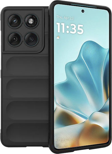Techsuit Shield Umschlag Rückseite Silikon Schwarz (Motorola Edge 60, Edge 60 Fusion)