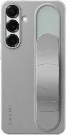 Samsung Standing Grip Back Cover Silicon Gri (Galaxy S25+)