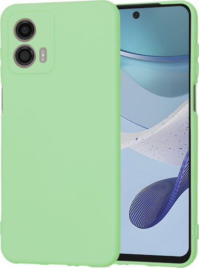 Techsuit Umschlag Rückseite Silikon Grün (Moto G53)