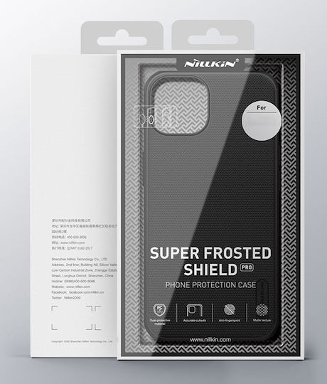 Nillkin Frosted Shield Pro Umschlag Rückseite Silikon Schwarz (iPhone 14 Pro Max)