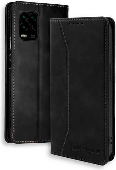 Bodycell PU Leather Brieftasche Synthetisches Leder Schwarz (Xiaomi Mi 10 Lite)