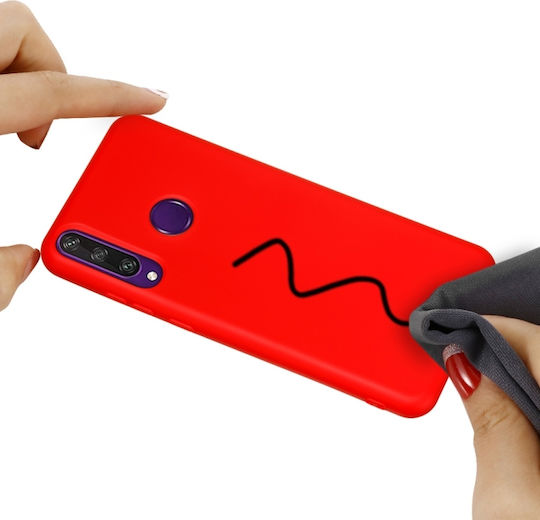 Sonique Liquid Back Cover Silicone Red (OnePlus 8)
