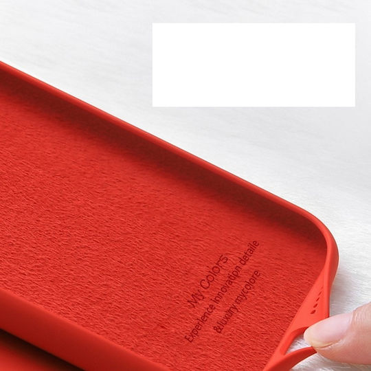 Sonique Liquid Back Cover Silicone Red (OnePlus 8)