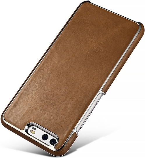Xoomz Real Leather Back Cover Δερμάτινο Μαύρο (Huawei P10)