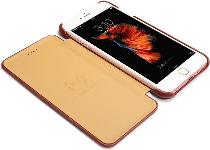iCarer Vintage Curved Edge Book Δερμάτινο / Δερματίνης Κόκκινο (iPhone 6/6s)