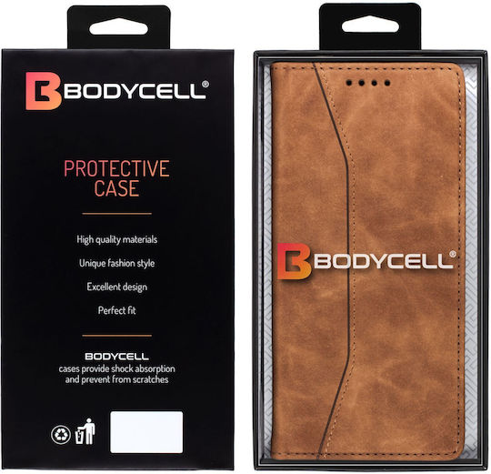 Bodycell Wallet Synthetic Leather Brown (Galaxy A23)