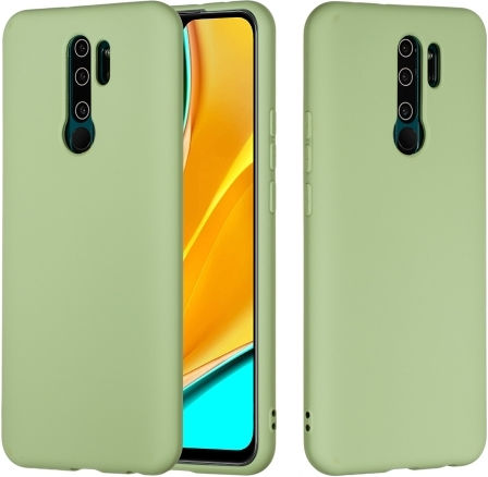 Sonique Liquid Back Cover Silicon Verde (Redmi 9)