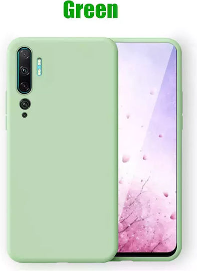 Sonique Liquid Umschlag Rückseite Silikon Grün (Xiaomi Mi Note 10 Lite)