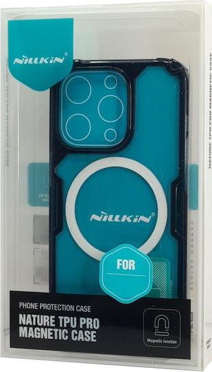 Nillkin Nature Pro Magnetic Back Cover Silicon Transparent / Blue (iPhone 14)