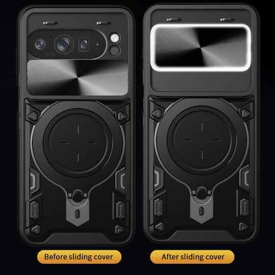 Techsuit Camguard Pro Umschlag Rückseite Silikon Schwarz (Honor Magic7 Lite, Honor X9c)