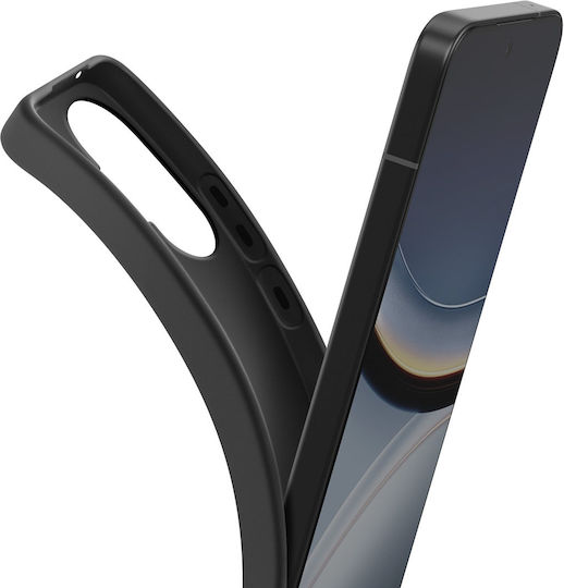 Husă Avizar Xiaomi Poco F7 Finisaj Mat Compatibilă Încărcare Wireless Qi Neagră