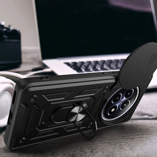 Techsuit Camshield Back Cover Πλαστικό / Σιλικόνης Μαύρο (Oppo Reno12 F, Oppo Reno12 FS)
