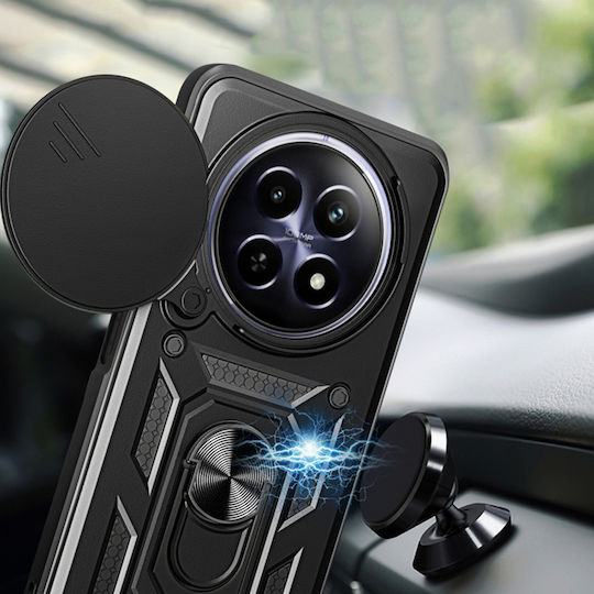 Techsuit Camshield Back Cover Πλαστικό / Σιλικόνης Μαύρο (Oppo Reno12 F, Oppo Reno12 FS)