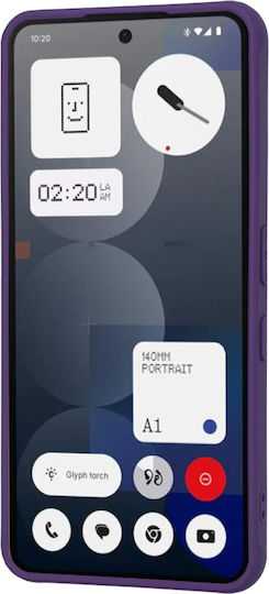 Techsuit Back Cover Silicon Violet (Nothing Phone (3a) Pro)