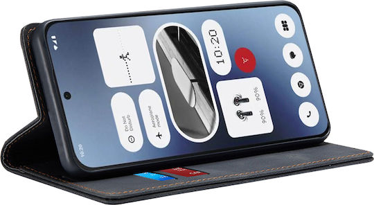 Techsuit Back Cover Σιλικόνης / Δερματίνης Μαύρο (Nothing Phone (2a))