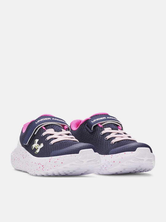 Ua Gps Surge 4 Ac Kinder Sportschuhe Laufen mit Bügel- und Schleifenverschluss Gray