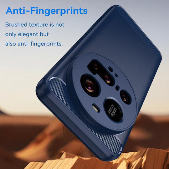 Techsuit Carbon Back Cover Silicone Blue (Xiaomi 15 Ultra)