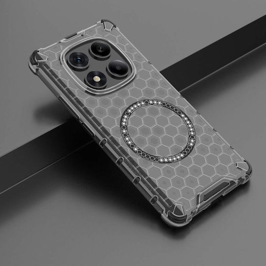 Techsuit Honeycomb Stoßstange Kunststoff / Silikon Schwarz (Redmi Note 14 Pro+)