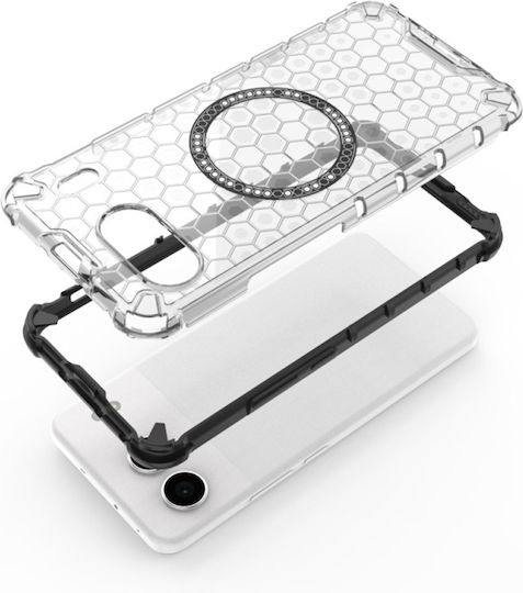 Techsuit Honeycomb Back Cover Silicone Black (OnePlus Nord 4)