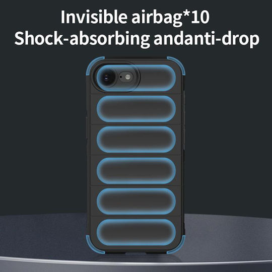 Techsuit Shield Rückseite Umschlag aus Silikon Schwarz (iPhone 17e / 16e)