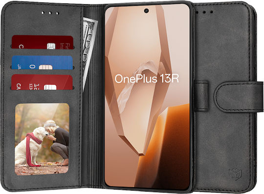 Techsuit Diary Book Δερματίνης Μαύρο (OnePlus 13R)