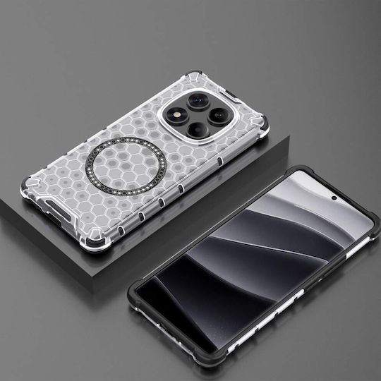 Techsuit Honeycomb Stoßstange Kunststoff / Silikon Weiß (Redmi Note 14 Pro+)