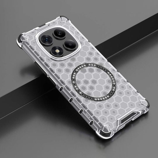 Techsuit Honeycomb Stoßstange Kunststoff / Silikon Weiß (Redmi Note 14 Pro+)