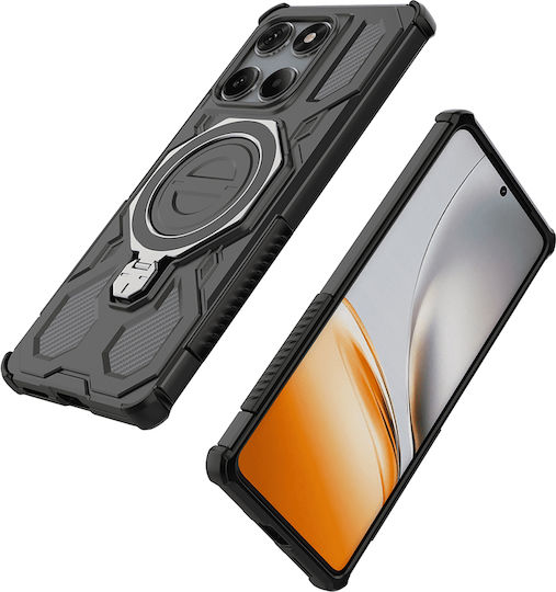 Techsuit Pro Motorola Edge Umschlag Rückseite Schwarz (Motorola Edge 60 Fusion)