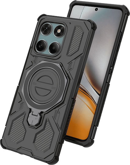 Techsuit Pro Motorola Edge Umschlag Rückseite Schwarz (Motorola Edge 60 Fusion)