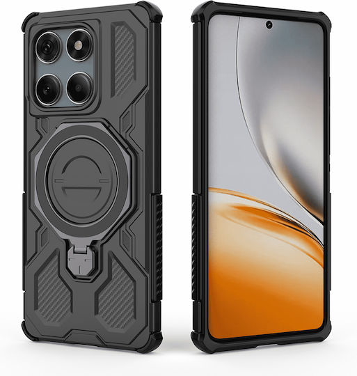 Techsuit Pro Motorola Edge Umschlag Rückseite Schwarz (Motorola Edge 60 Fusion)