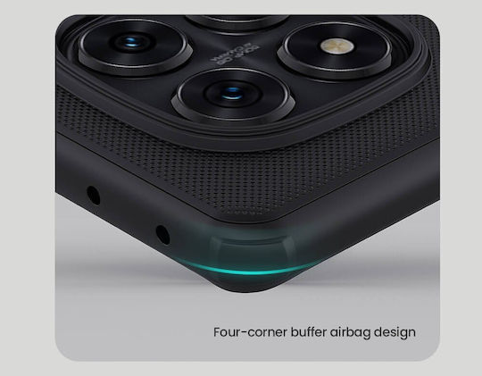 Nillkin Super Frosted Shield Pro Series Задна корица Пластмаса / Силикон 0.5мм Водоустойчив Черен (Redmi Note 14 Pro 5G / Poco X7)