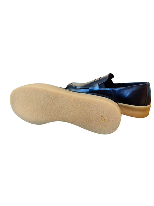 Leder Herren Mokassins in Schwarz Farbe