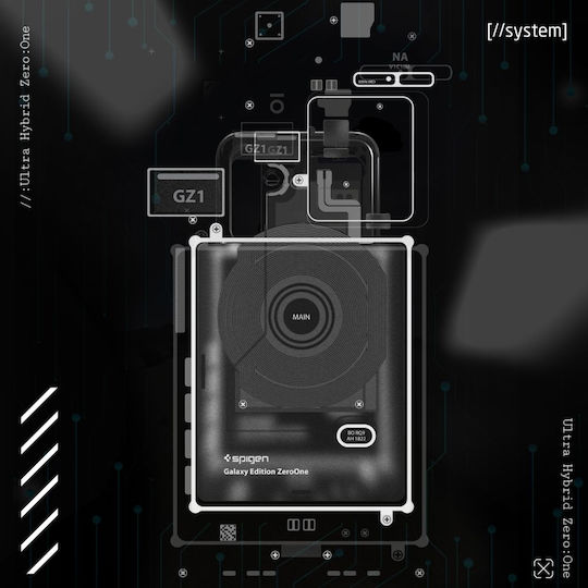 Spigen Ultra Hybrid Back Cover Πλαστικό 1.2mm με Λουράκι Zero One (Xperia 5 V)