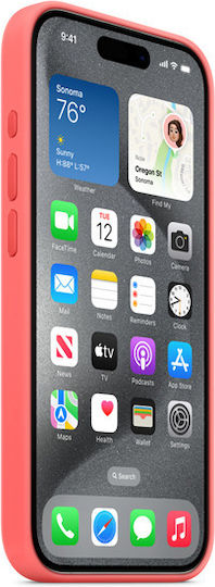 Apple Back Cover Silicone Guava (iPhone 15 Pro)