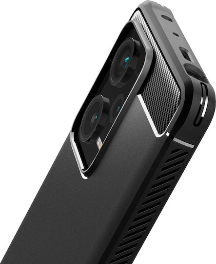 Spigen Rugged Armor Back Cover Σιλικόνης 2mm Matte Black (Redmi Note 12 Pro+)