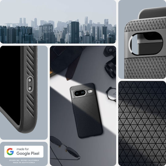 Spigen Liquid Air Back Cover Silicone / Plastic Black (Google Pixel 8)