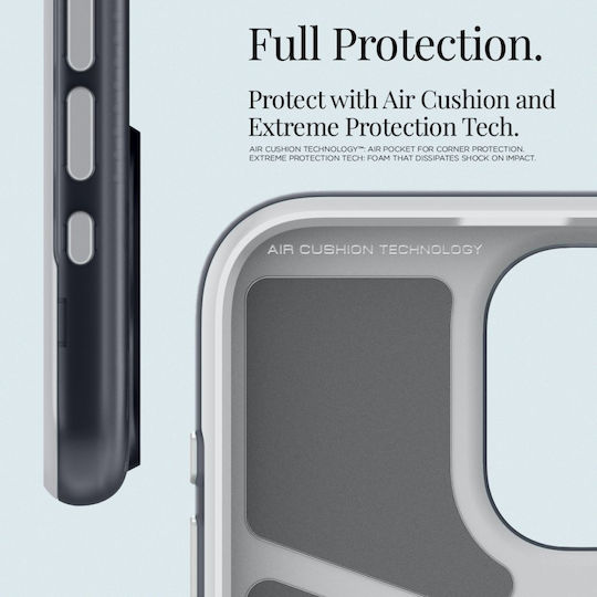 Spigen Classic C1 MagFit Back Cover Σιλικόνης Γκρι (iPhone 15 Pro)