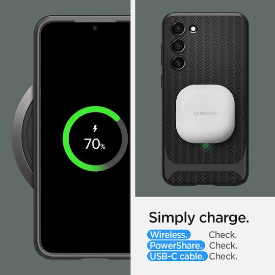 Spigen Neo Hybrid Back Cover Σιλικόνης 2mm Μαύρο (Galaxy S23+)