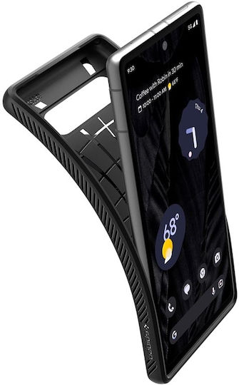 Spigen Liquid Air Задна корица Силикон матово черно (Google Pixel 7a)