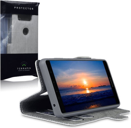 Terrapin Low Profile Brieftasche Synthetisches Leder Gray (Xperia XZ2 Kompakt)