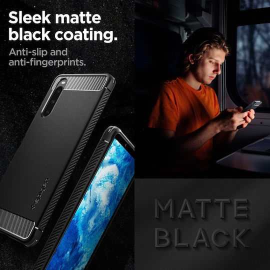 Spigen Rugged Armor Back Cover Silicon 2mm negru mat (Sony Xperia 10 V)