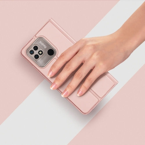 Dux Ducis Skin Pro Book Δερματίνης Ροζ (Xiaomi Redmi 10C)