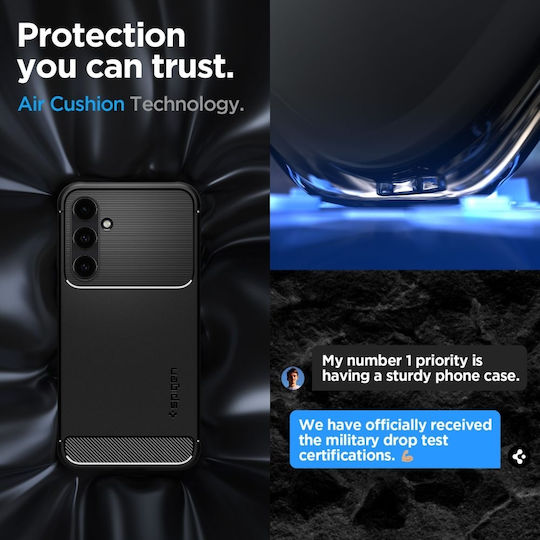 Spigen Rugged Armor Back Cover Σιλικόνης 2mm Matte Black (Galaxy S23 FE)