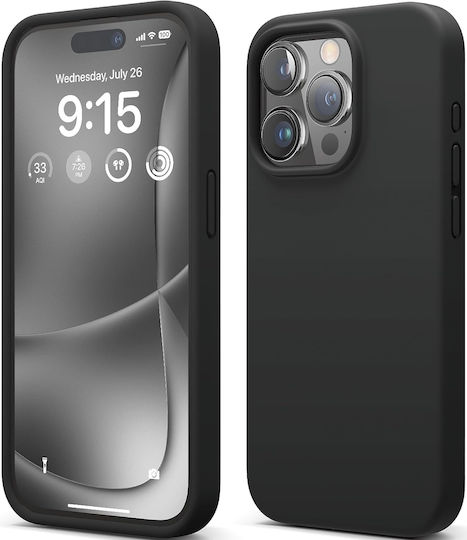 Elago Premium Liquid Back Cover Σιλικόνης 1.7mm Μαύρο (iPhone 15 Pro)