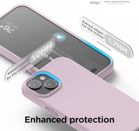 Elago Liquid Back Cover Silicon 1.7mm Lila (iPhone 15)