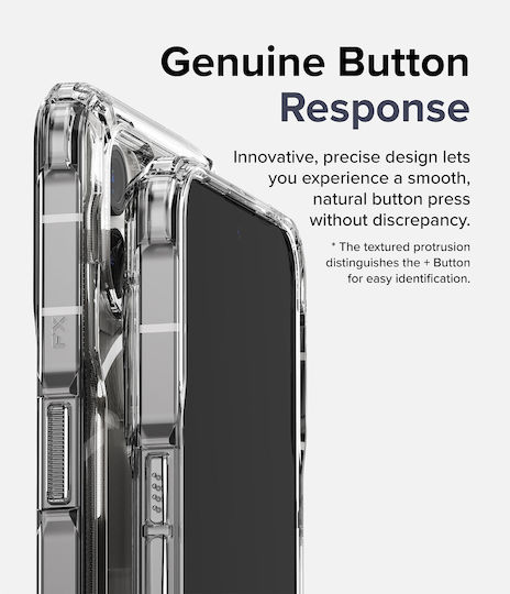 Ringke Fusion X Clear Back Cover Silicon 2mm cu Curea Transparent (Nothing Phone 2)