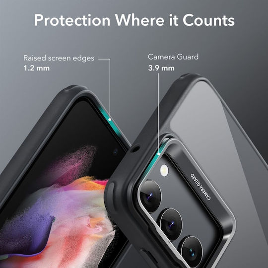 ESR Classic Kickstand Back Cover Σιλικόνης Clear/Black (Galaxy S23)