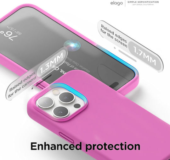 Elago Premium Liquid Back Cover Silicon Fuchsia (iPhone 15 Pro)