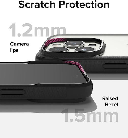 Ringke Fusion Bold Back Cover Πλαστικό / Σιλικόνης Μαύρο (iPhone 15 Pro Max)